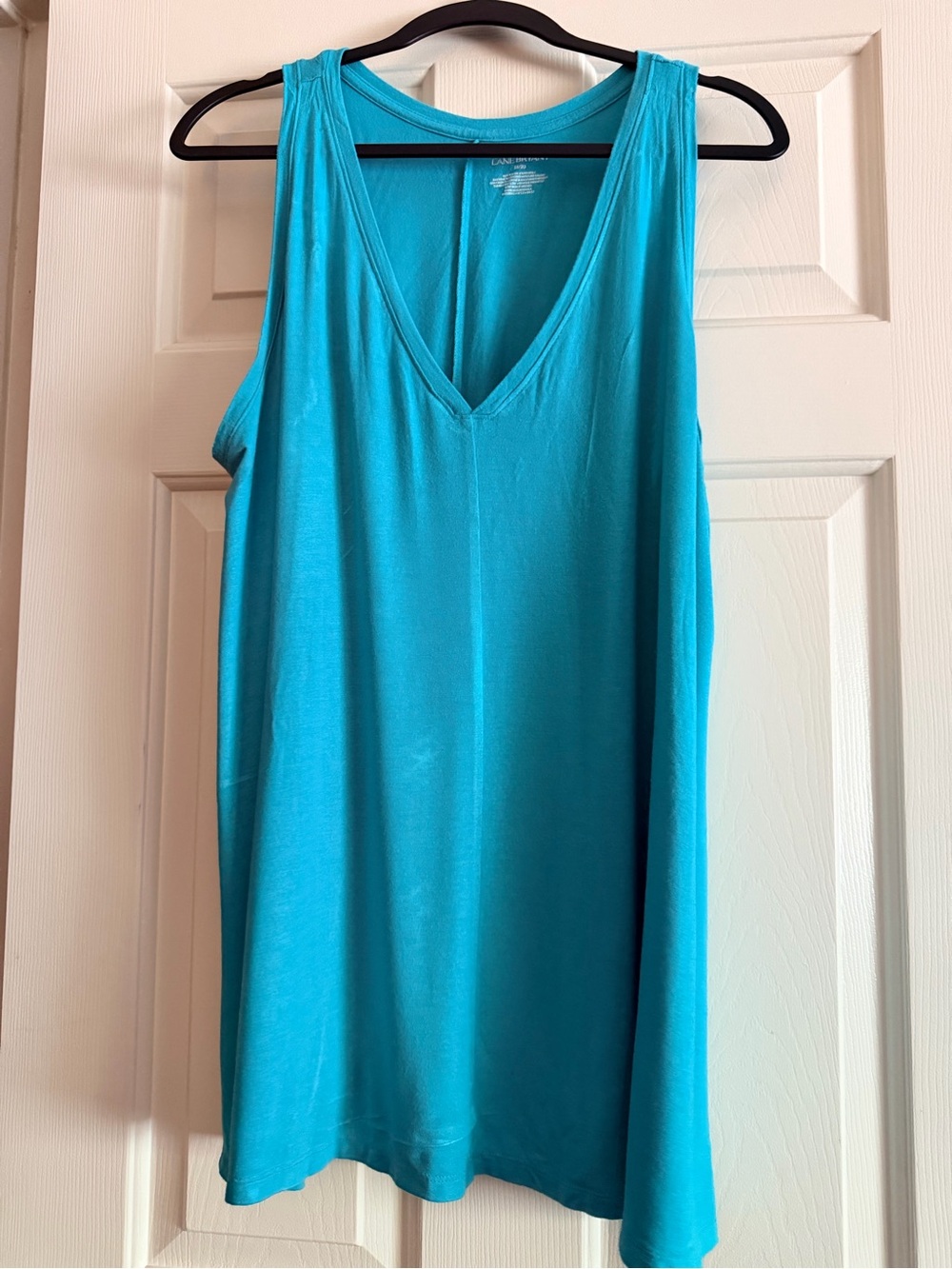 Lane Bryant Teal V-Neck Sleeveless Tank